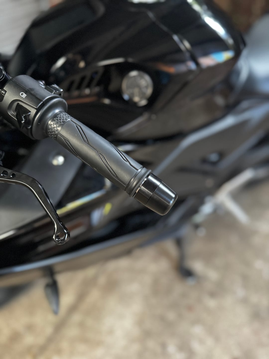 Customer photo review of Bar Ends for Yamaha R7 / R3 / MT03 & more