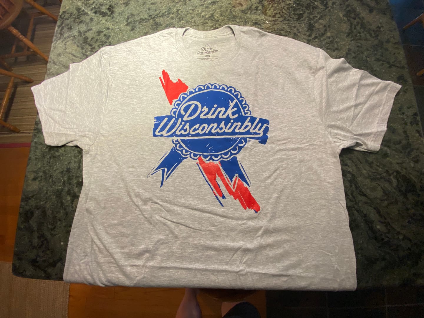 Customer photo review of "Retro Ribbon" T-Shirt