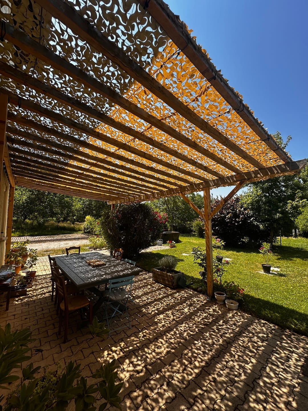 Customer photo review of Desert Camo Netting Sun Shade