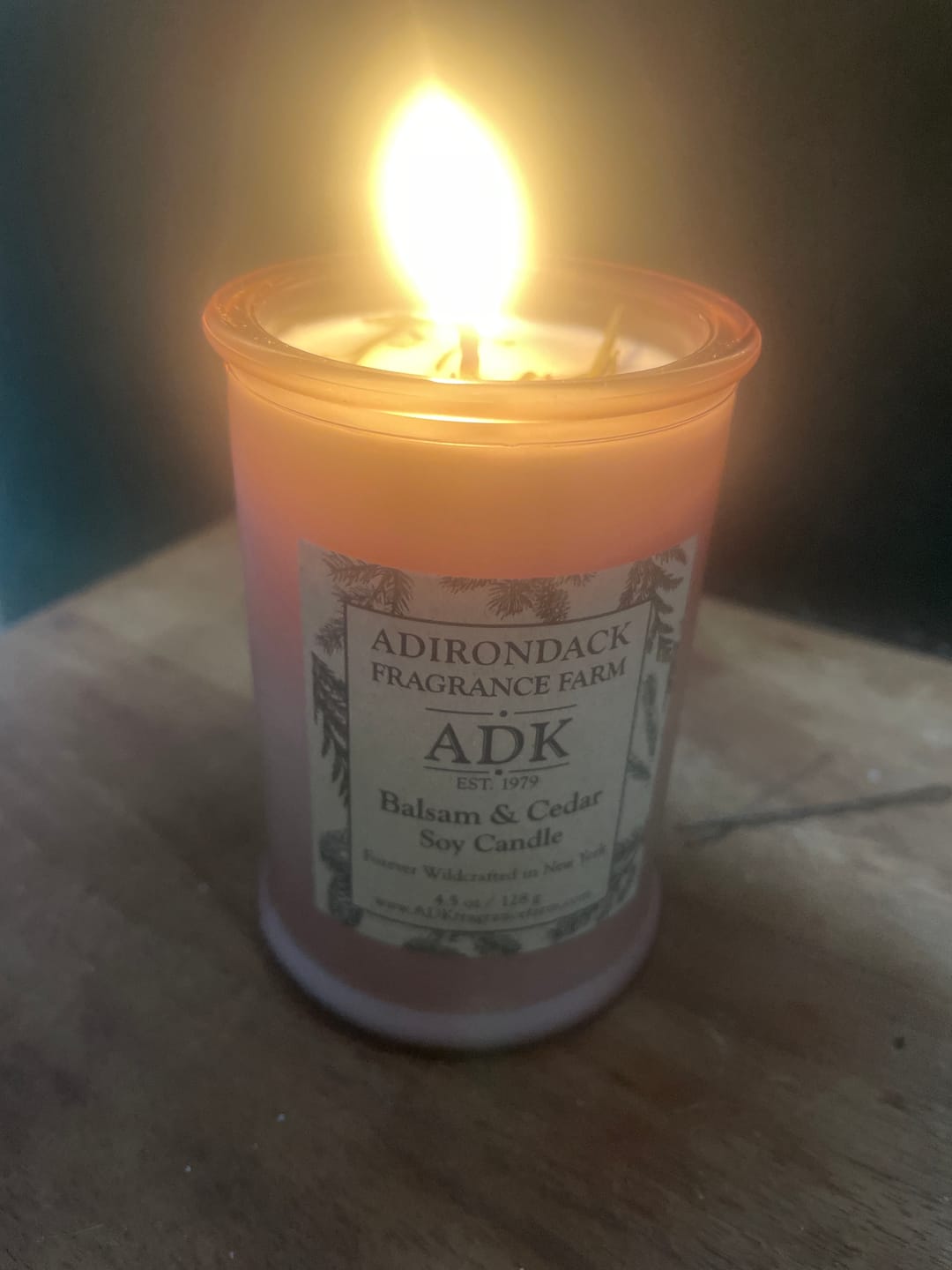 Customer photo review of Balsam & Cedar Candle