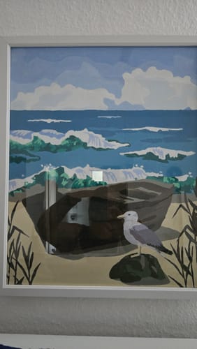 Customer photo review of Malen nach Zahlen - Einsame Möwe