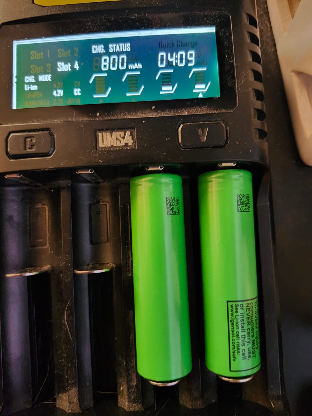Customer photo review of LG MJ1 18650 3500mAh 10A Battery