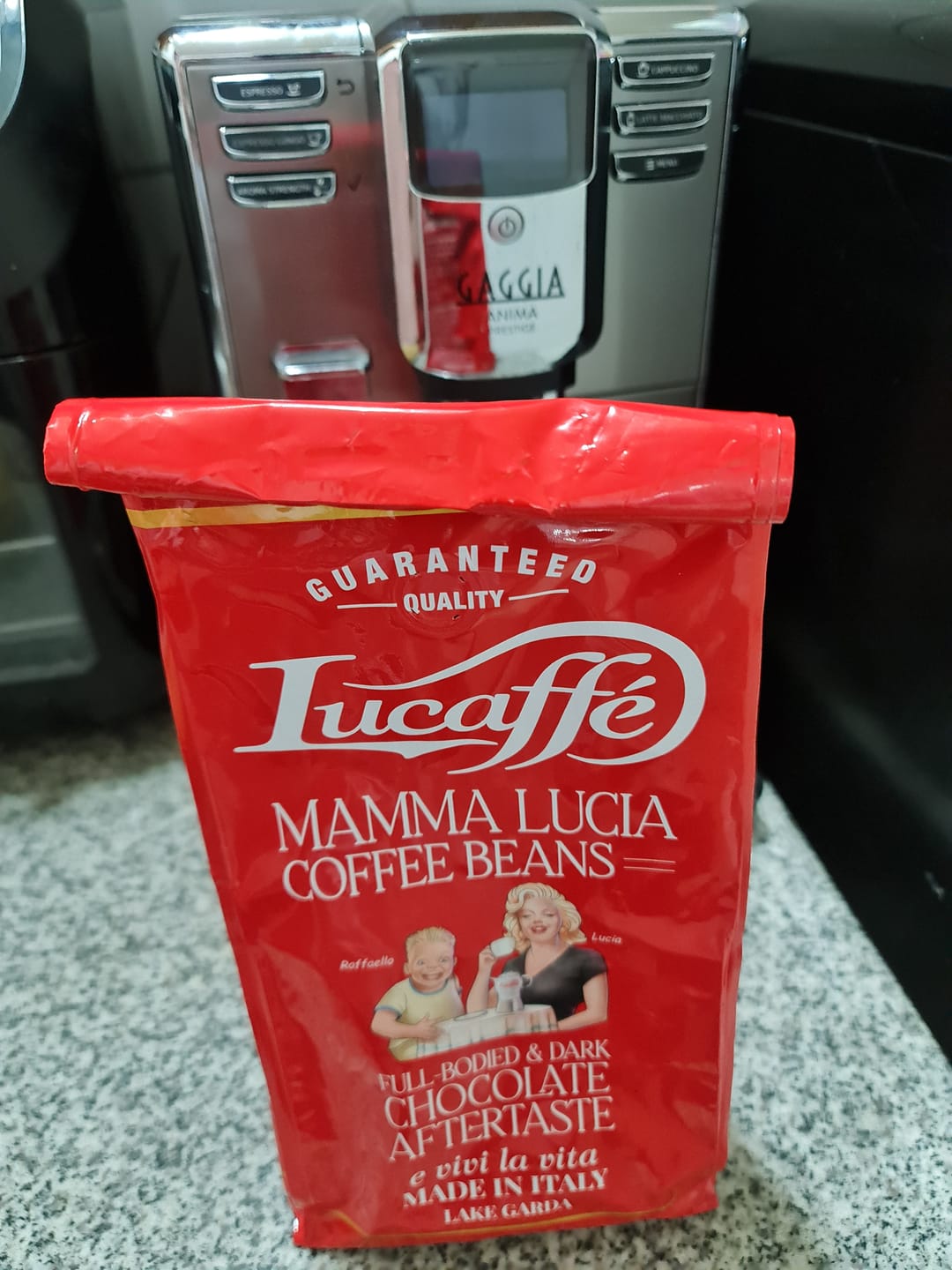 Customer photo review of Lucaffe Mamma Lucia 1 kg Grano Entero