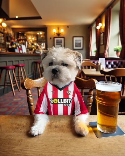 Customer photo review of Personalised Dog/Cat Football Image