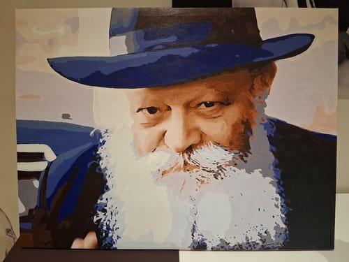 Customer photo review of Custom Paint by Numbers Kit for Personalized Artwork