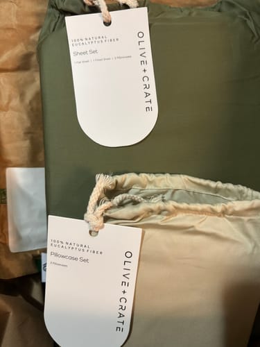 Customer photo review of TENCEL Eucalyptus Pillowcase Set