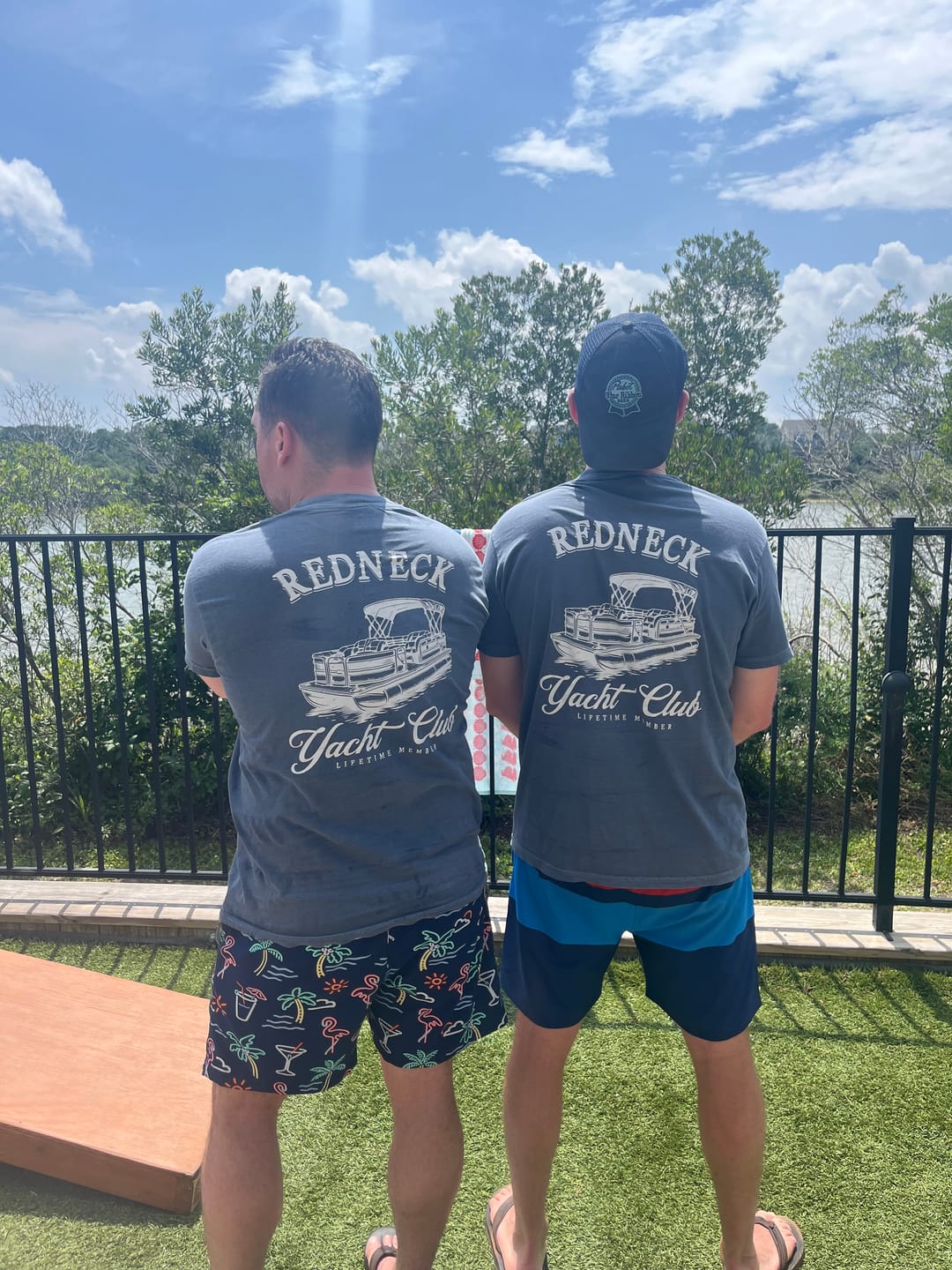 Customer photo review of Redneck Yacht Club, Funny, Boating, Country, Lake Life, Comfort Colors T-Shirt