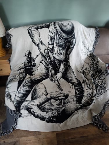 Customer photo review of Belleau Wood (Woven Blanket)