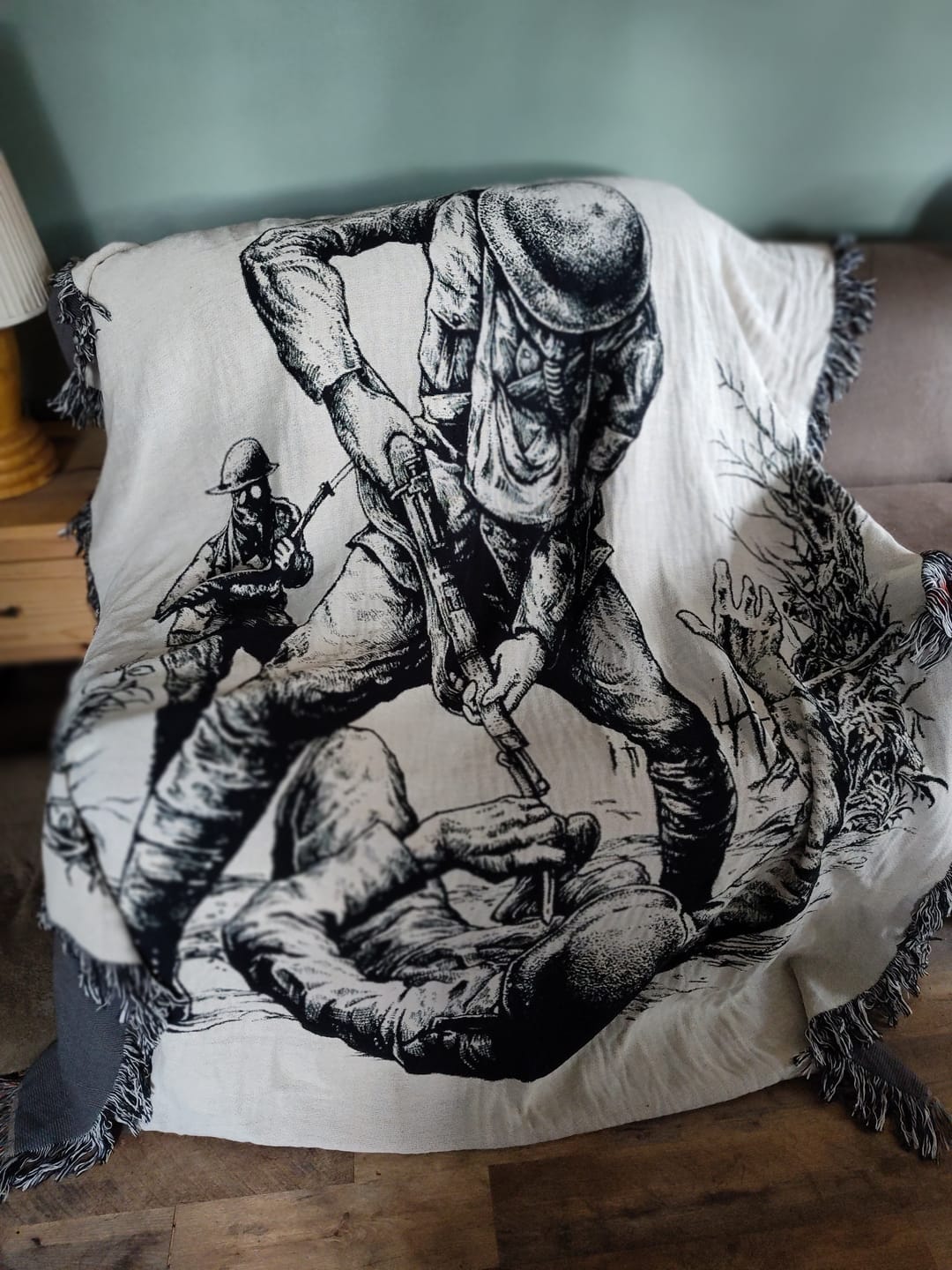Customer photo review of Belleau Wood (Woven Blanket)