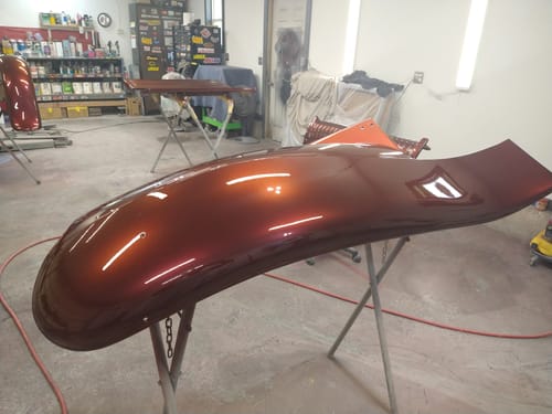 Customer photo review of Scorched Apple Paint Basecoat