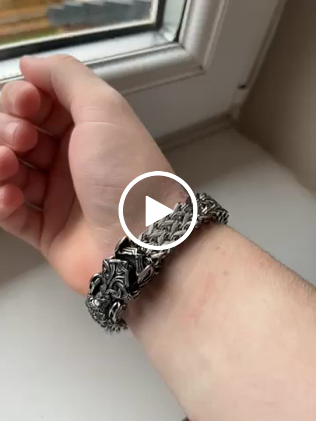 Customer video review of Fenrir - The Great Wolf - Stainless Steel Bracelet