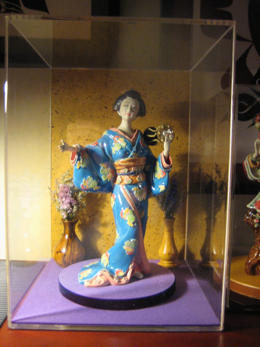 Customer photo review of Versatile Acrylic Display Case with Slide Back and Size Options