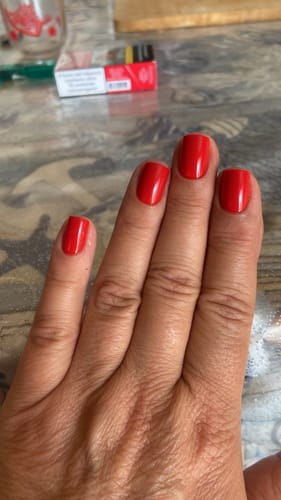 Customer photo review of Hot Lap Square Nails - Soft Gel Press On