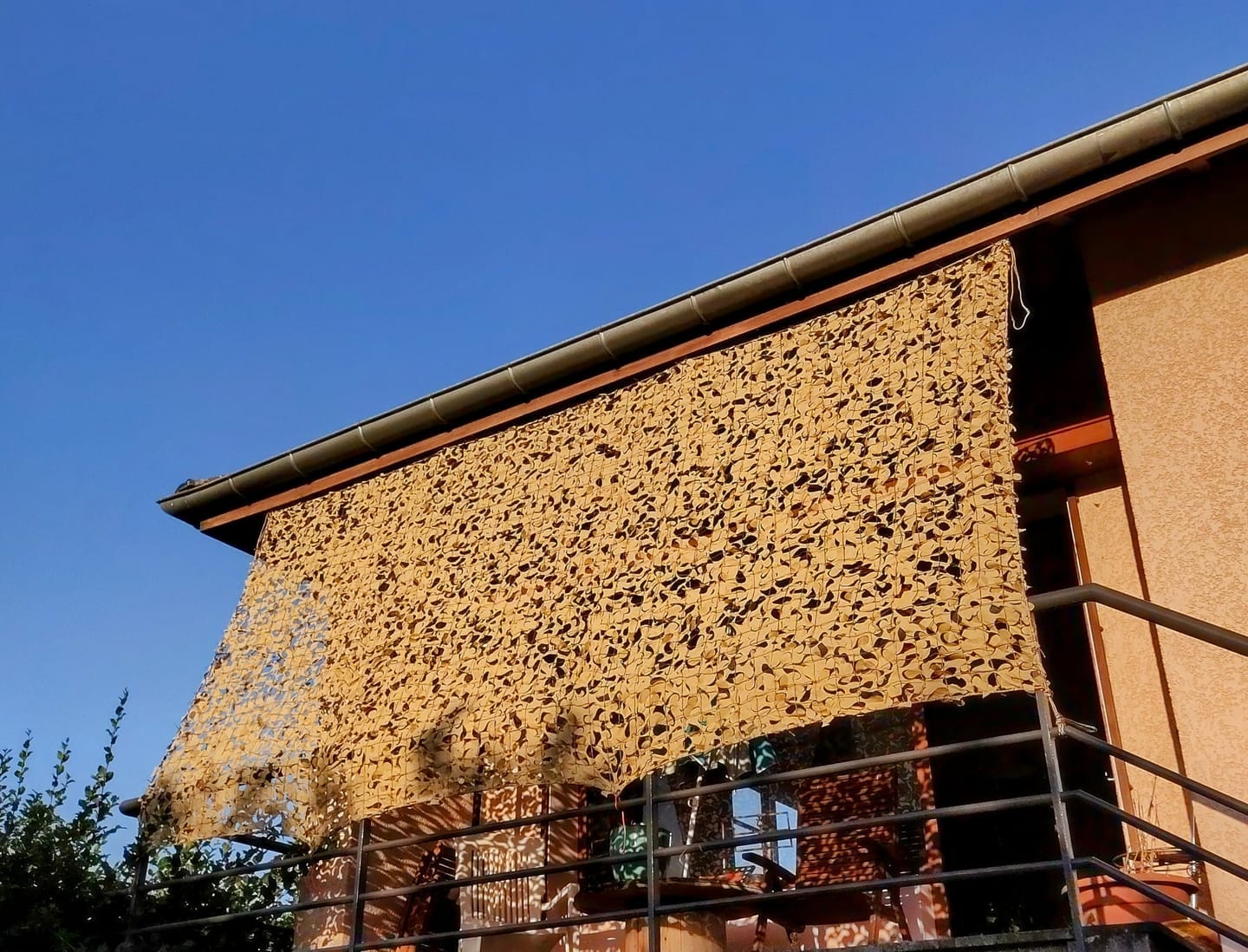 Customer photo review of Desert Camo Netting Sun Shade