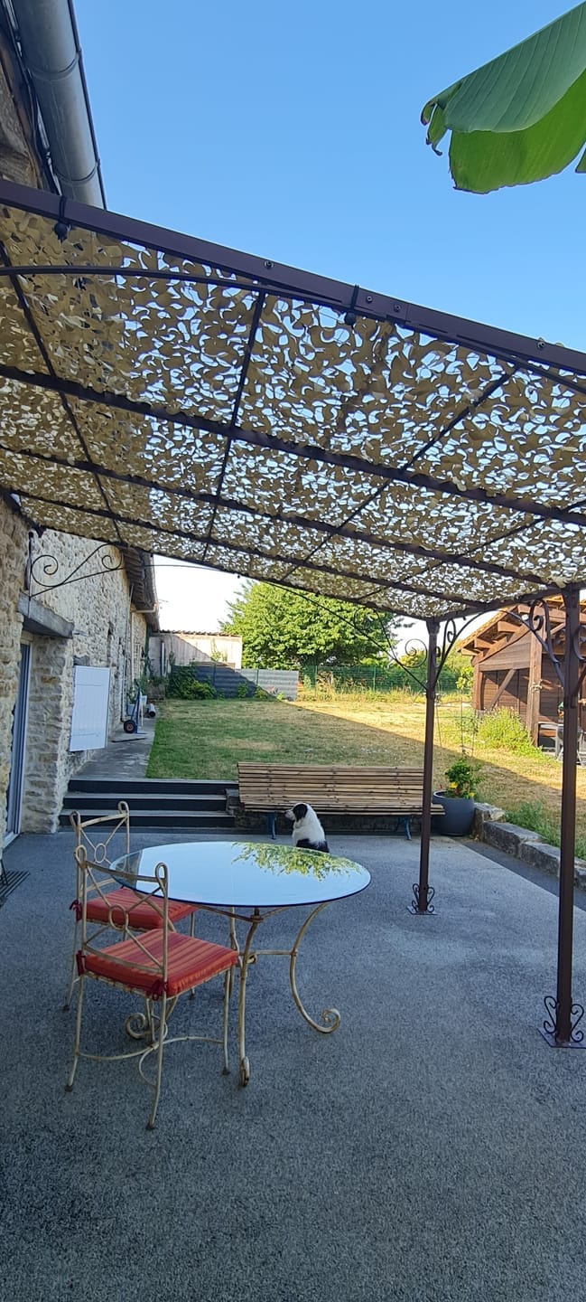 Customer photo review of Desert Camo Netting Sun Shade