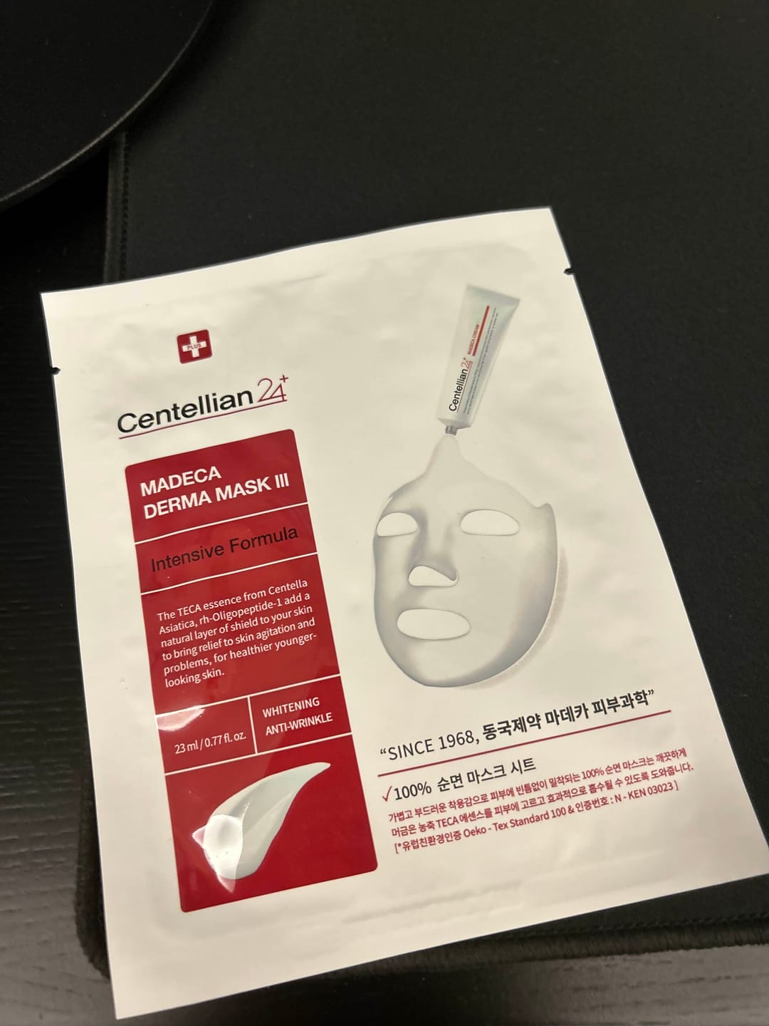 Customer photo review of Madeca derma mask III Intensive Formula 23ml*10p