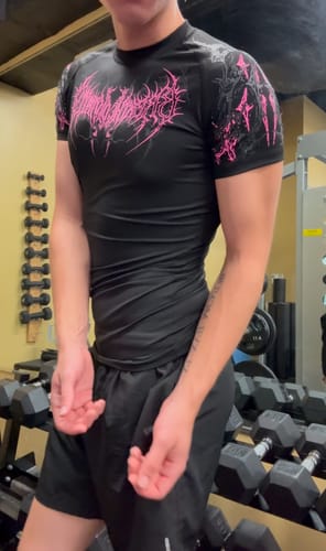 Customer photo review of Void Tech™ Cyber Skeleton Compression [BLOSSOM PINK]