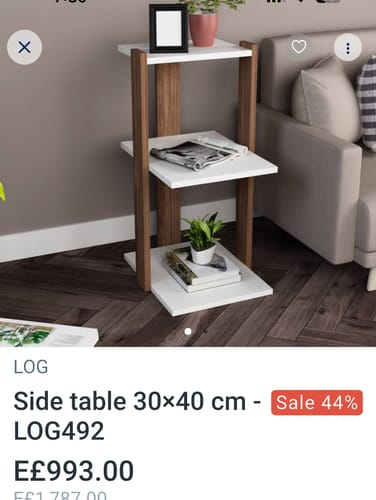 Customer photo review of ترابيزة جانبية 30×40 سم - LOG492