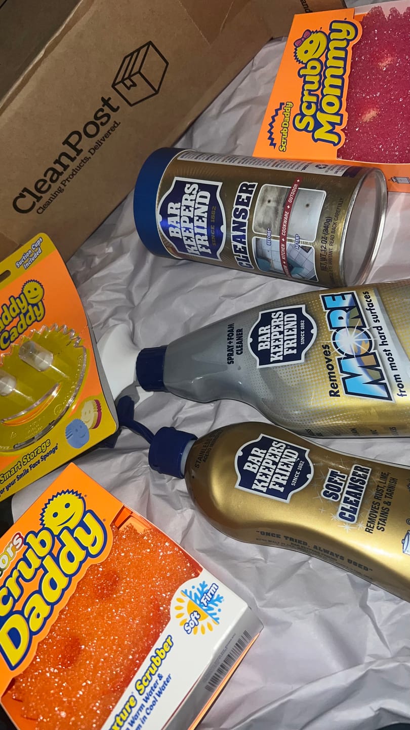 Customer photo review of Double Trio - Bar Keepers Friend x Scrub Daddy