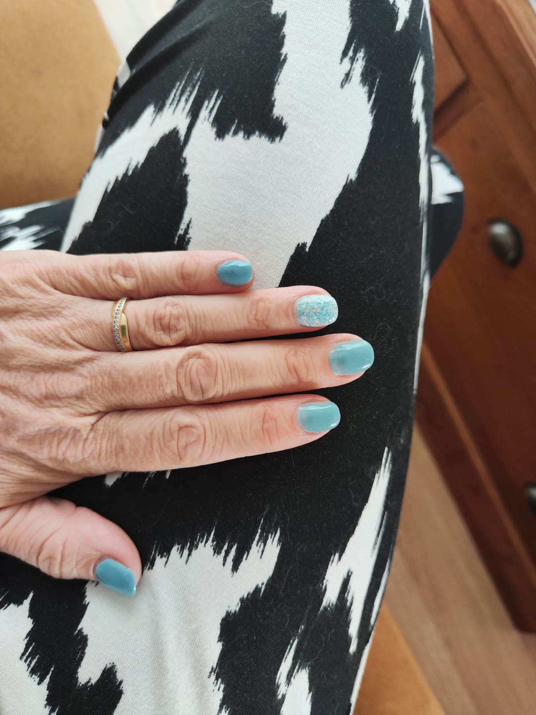 Customer photo review of Tropical Cabana Dipping Powder