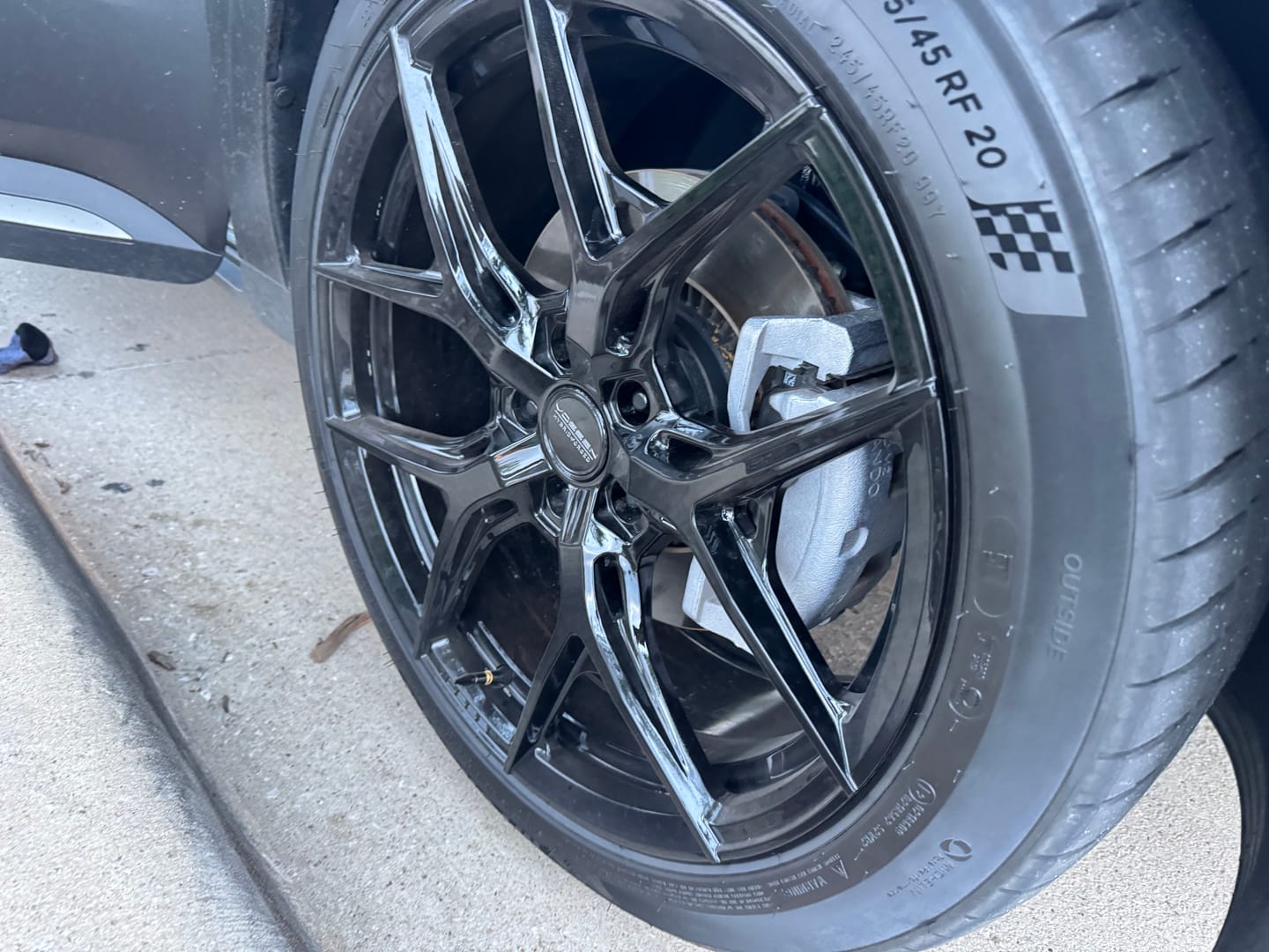Customer photo review of Spiked Valve Stem Caps