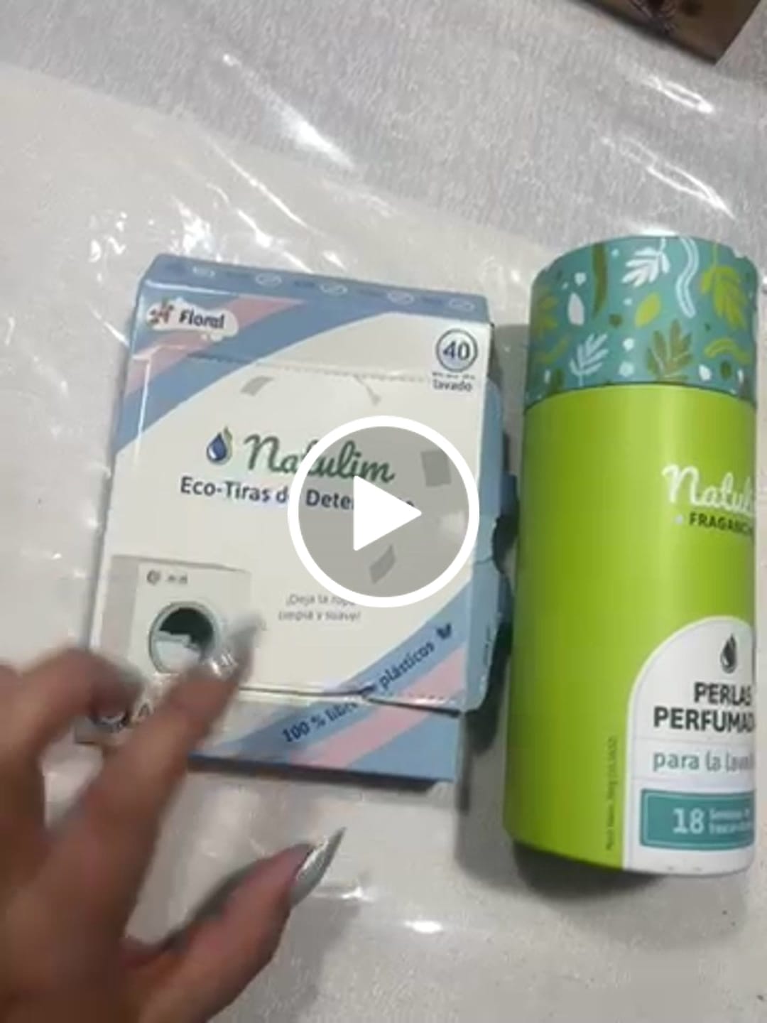 Customer video review of Eco-Tiras de lavar Natulim - 40 lavados