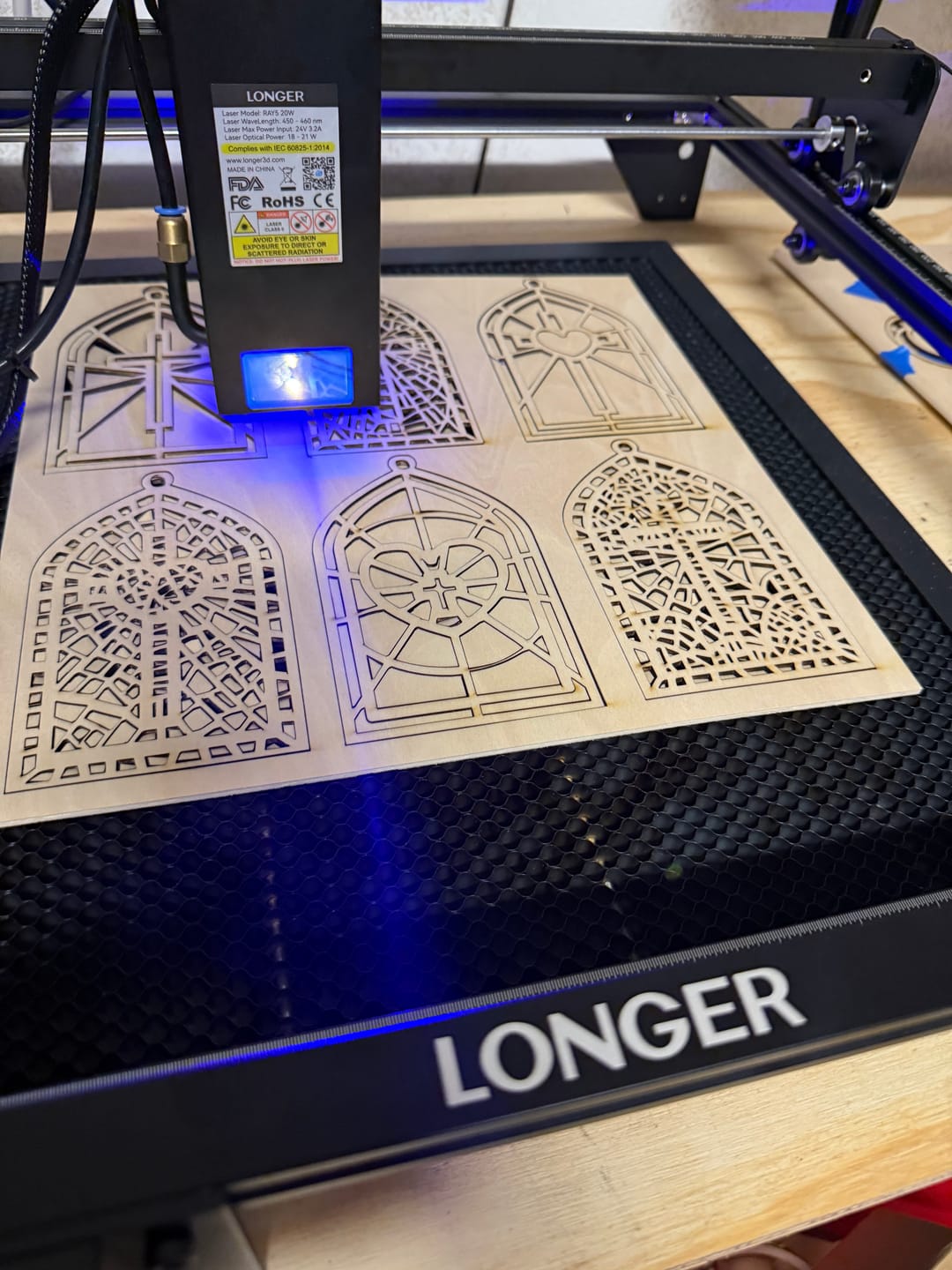 Customer photo review of Longer RAY5 10W/20W Laser Engraver