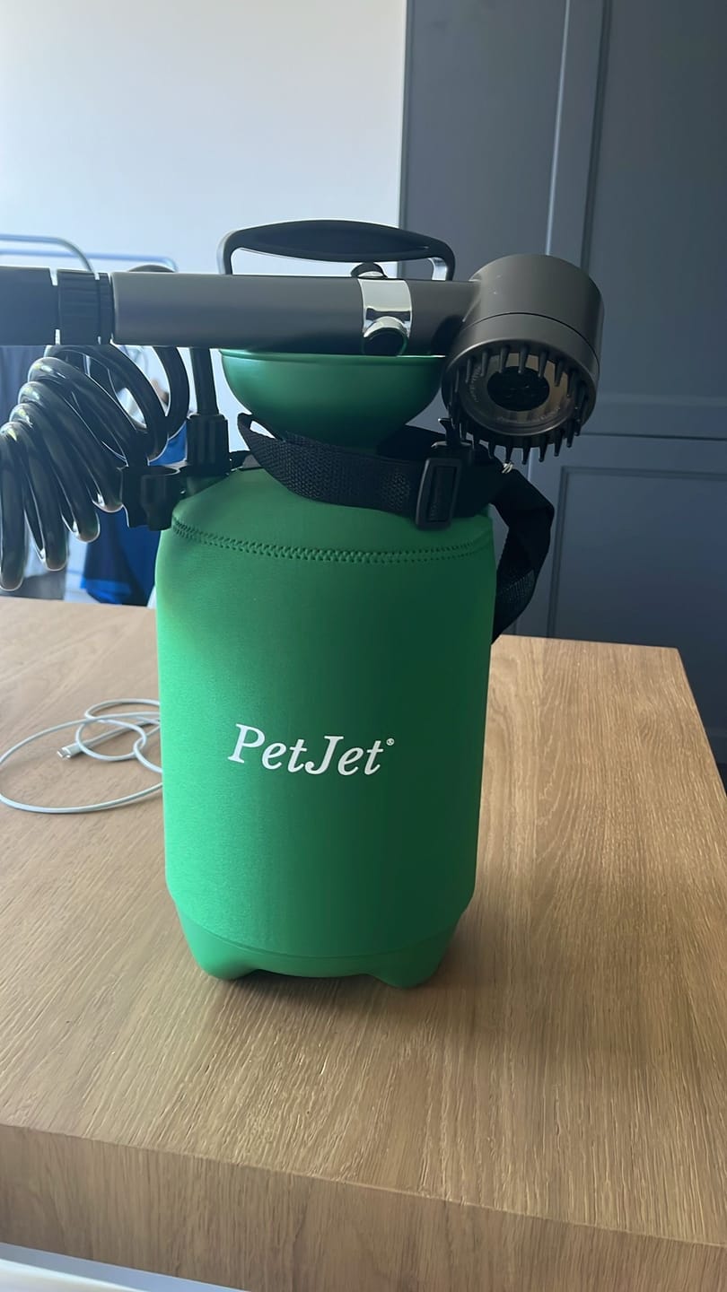Customer photo review of 5 Litre Portable Shower For On The Go