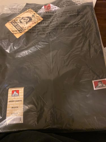 Customer photo review of Ben Davis Short Sleeve Solid  1/2 Zip Shirt