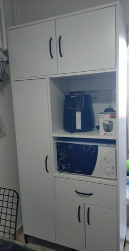 Customer photo review of Rani JE165 Çok Amaçlı Dolap 5 Kapaklı 1 Çekmeceli Kiler Mutfak Dolabı Beyaz