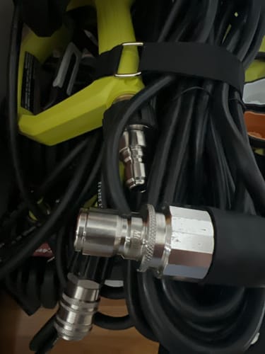Customer photo review of McKillans Automatic Pressure Washer Quick Connect Kit