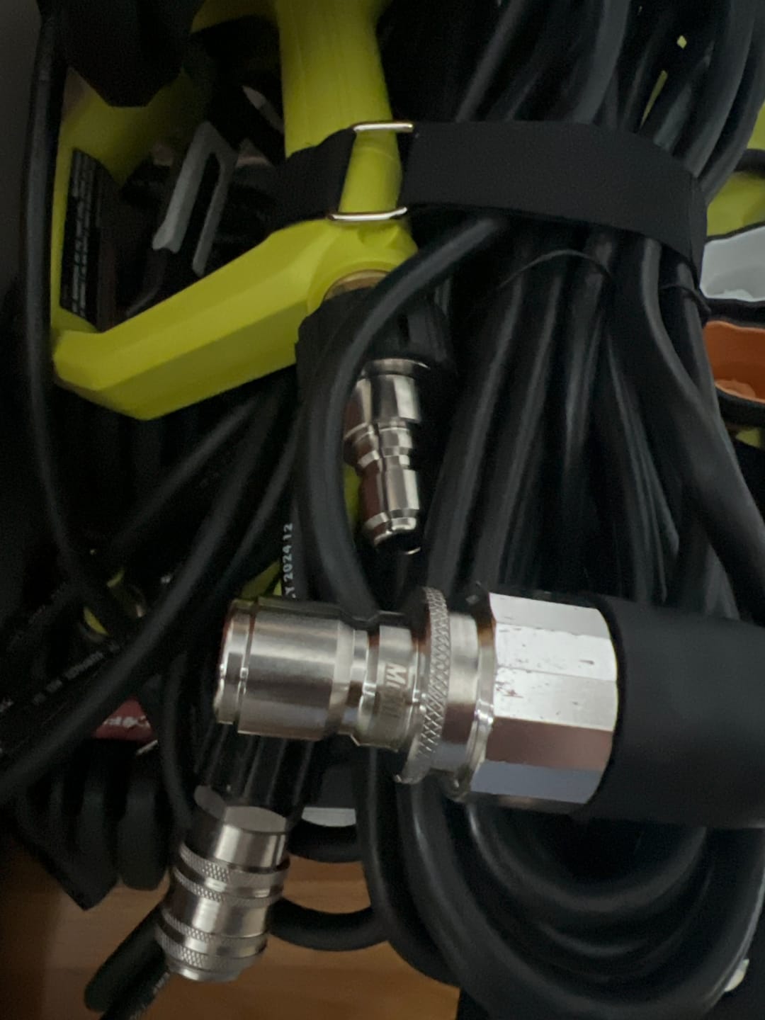 Customer photo review of McKillans Automatic Pressure Washer Quick Connect Kit