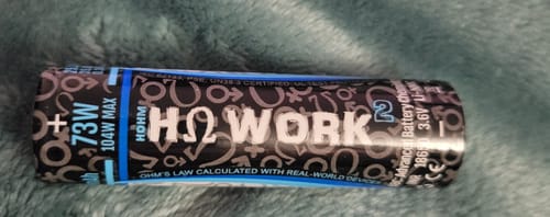 Customer photo review of Hohm Tech Work V2 18650 2547mAh 25.3A Battery