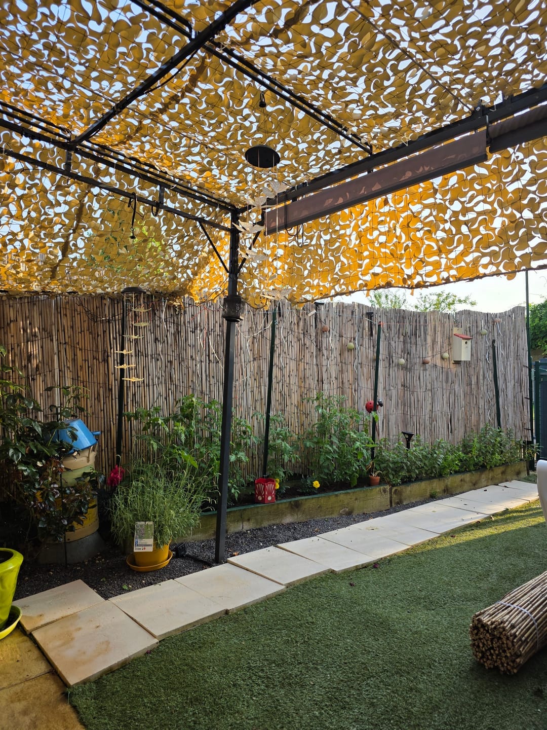 Customer photo review of Desert Camo Netting Sun Shade