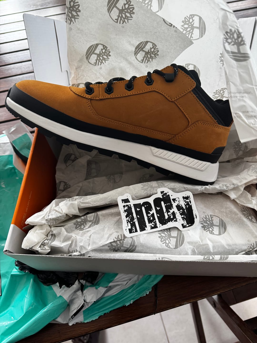Customer photo review of Zapatillas Timberland Field Trekker Hiker Beige