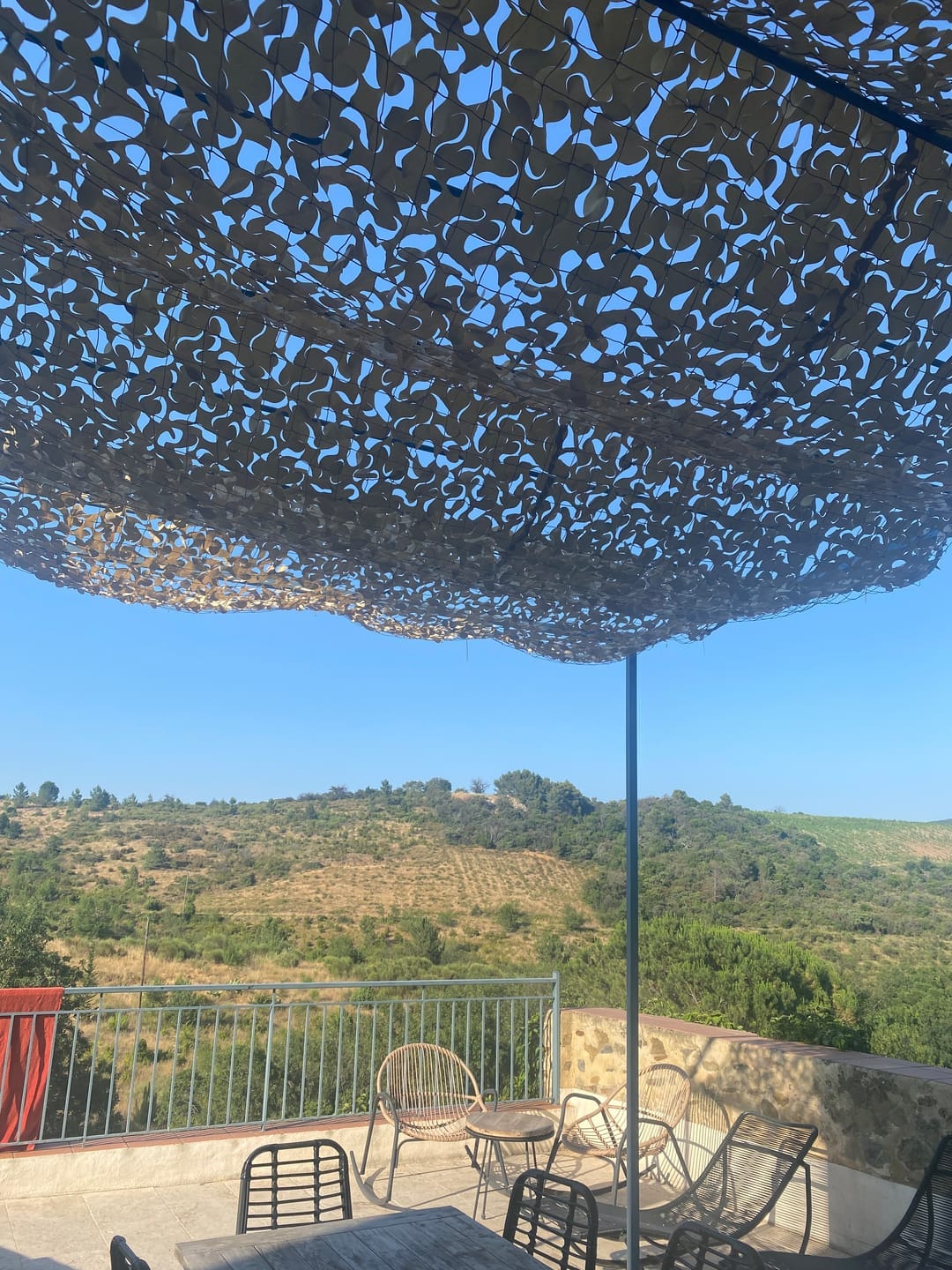 Customer photo review of Desert Camo Netting Sun Shade