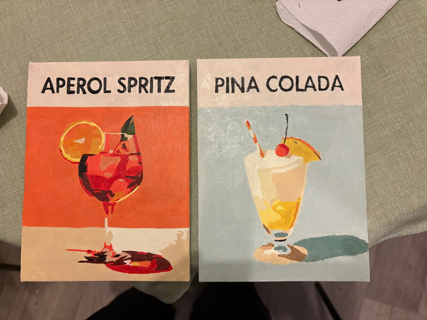 Customer photo review of 6 Mini Paintings - Cocktail Deluxe Set