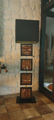 Customer photo review of Design Stehlampe REMA 163cm Treibholzlampe