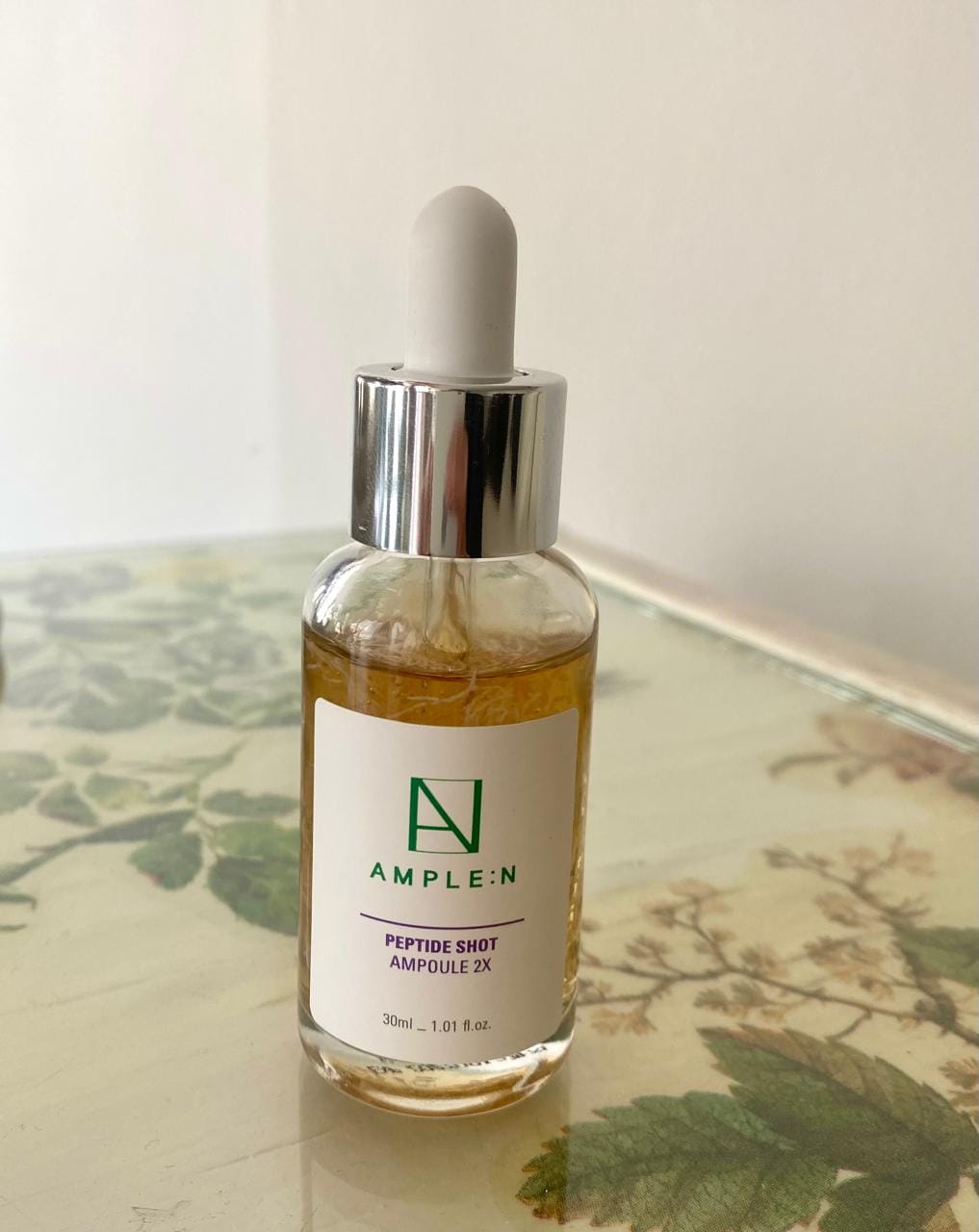 Customer photo review of Sérum Facial Antiedad Amplen Péptidos 30ml