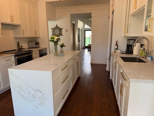 Customer photo review of 28" Stainless Steel Undermount Sink - Single Bowl - Offset Drain Left - 8" Depth (5S28L-8)