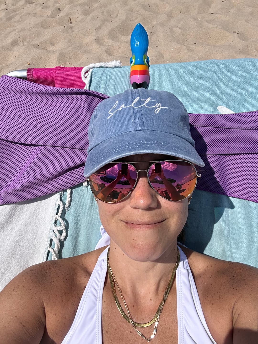 Customer photo review of Salty Script Hat