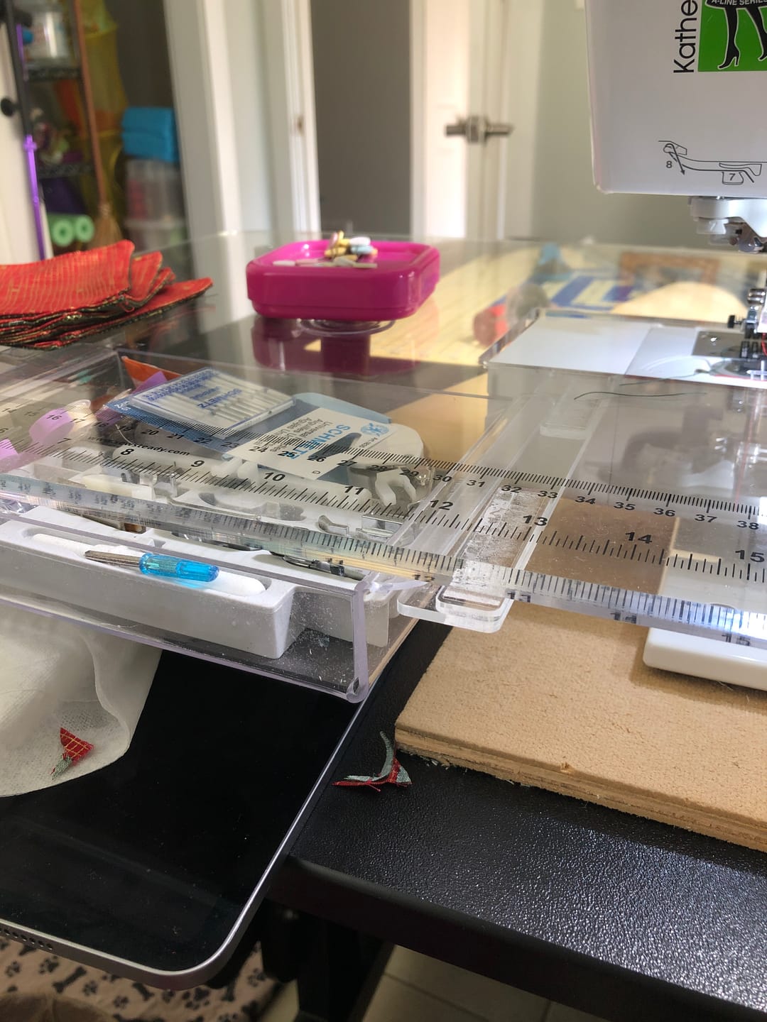 Customer photo review of Sew Steady Add-A-Drawer