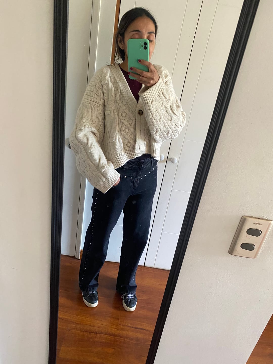 Customer photo review of Pantalón Tachas Frontales Black