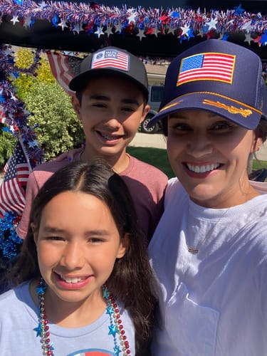 Customer photo review of Star Spangled Captain Trucker