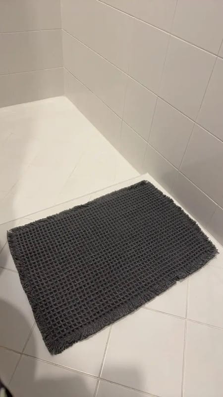 Customer photo review of Textured Waffle Bath Mat