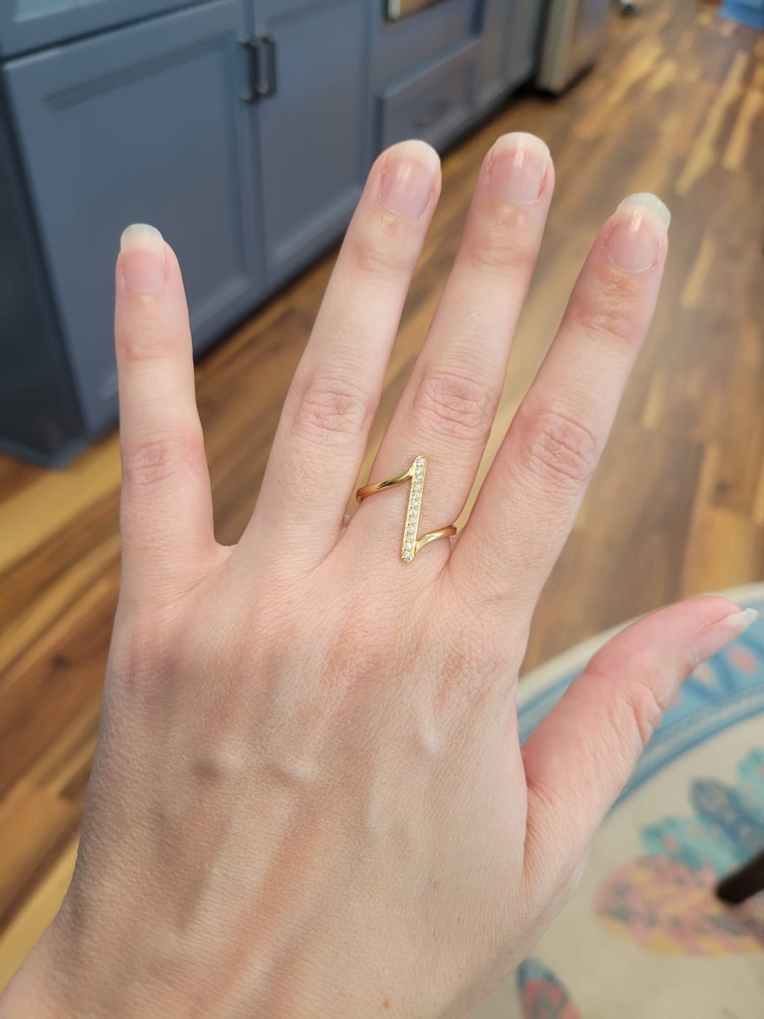 Customer photo review of Mila Twisted Gold Ring