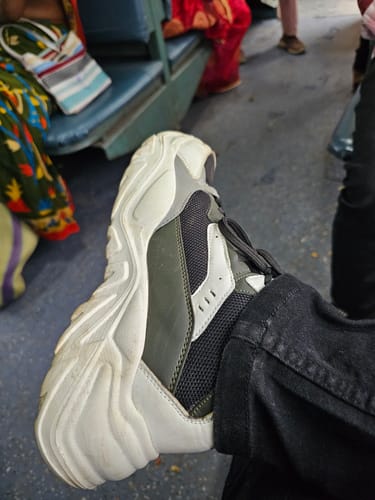 Customer photo review of Bacca Bucci NYRA Mid-top Platform Fashion Sneakers For Women | StreetWear Chunky Sneakers