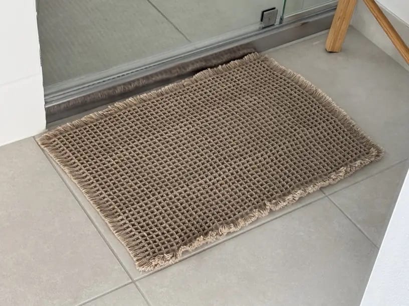 Customer photo review of Textured Waffle Bath Mat