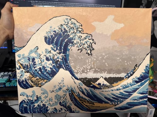 Customer photo review of The Great Wave off Kanagawa