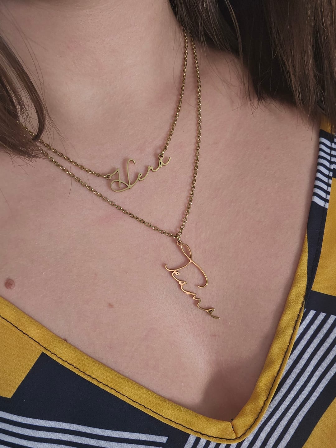 Customer photo review of Collier Signature Personnalisé